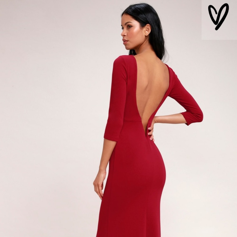 Maxi backless dress from Lulus. Never worn, NWT.
